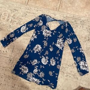 Soft loose fitting patterned dress